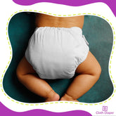 Reusable Baby Cloth Diaper with Adjustable Snap Buttons and Insert (1 Diaper & 2 Pcs Insert)